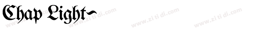 Chap Light字体转换